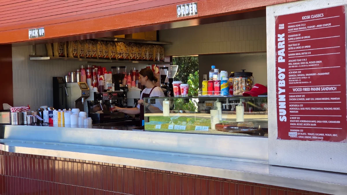 Menu, Sunnyboy Park