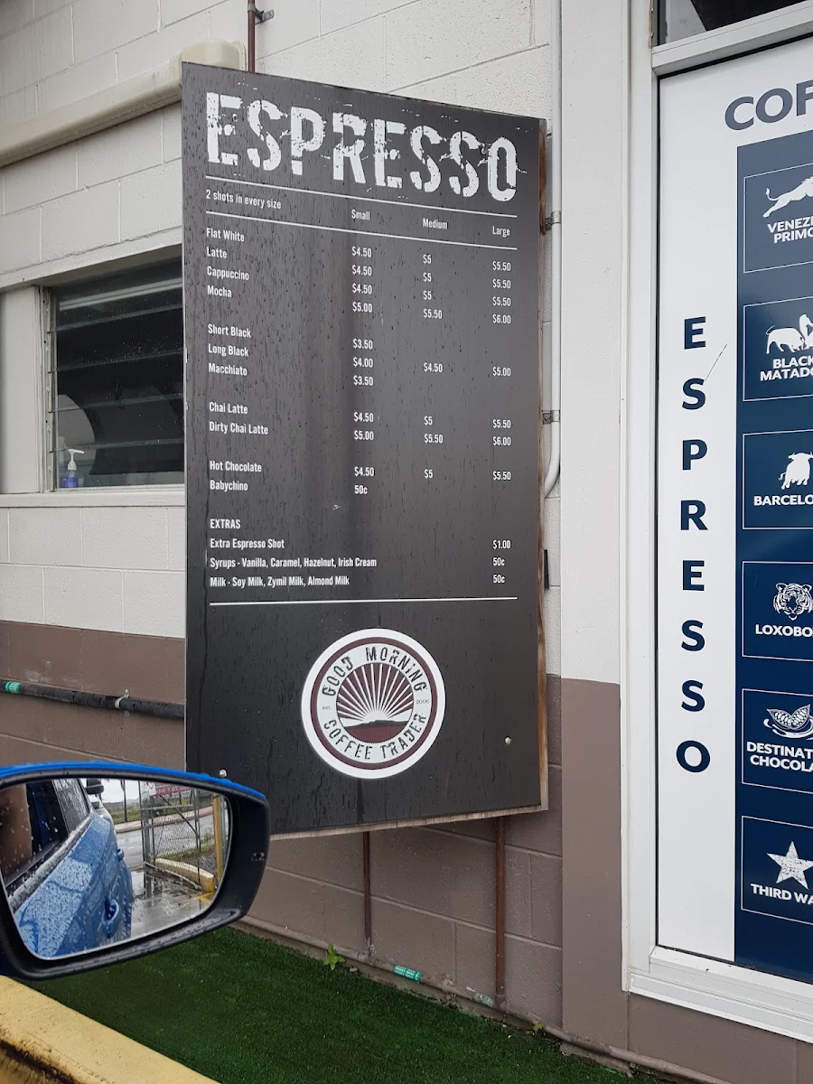 Menu, Good Morning Coffee Trader