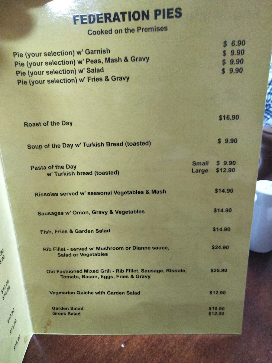 Menu, Kitchen Garden