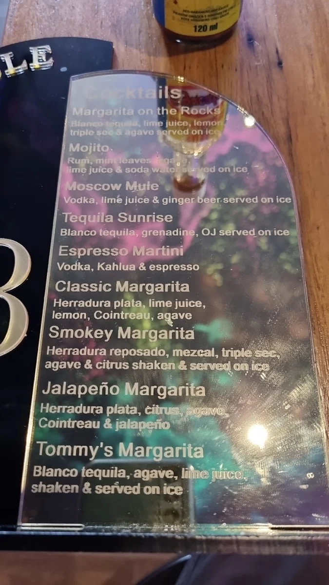 Menu, Miia Mexiico