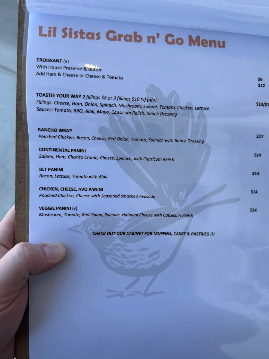 Menu, Lil' Sistas