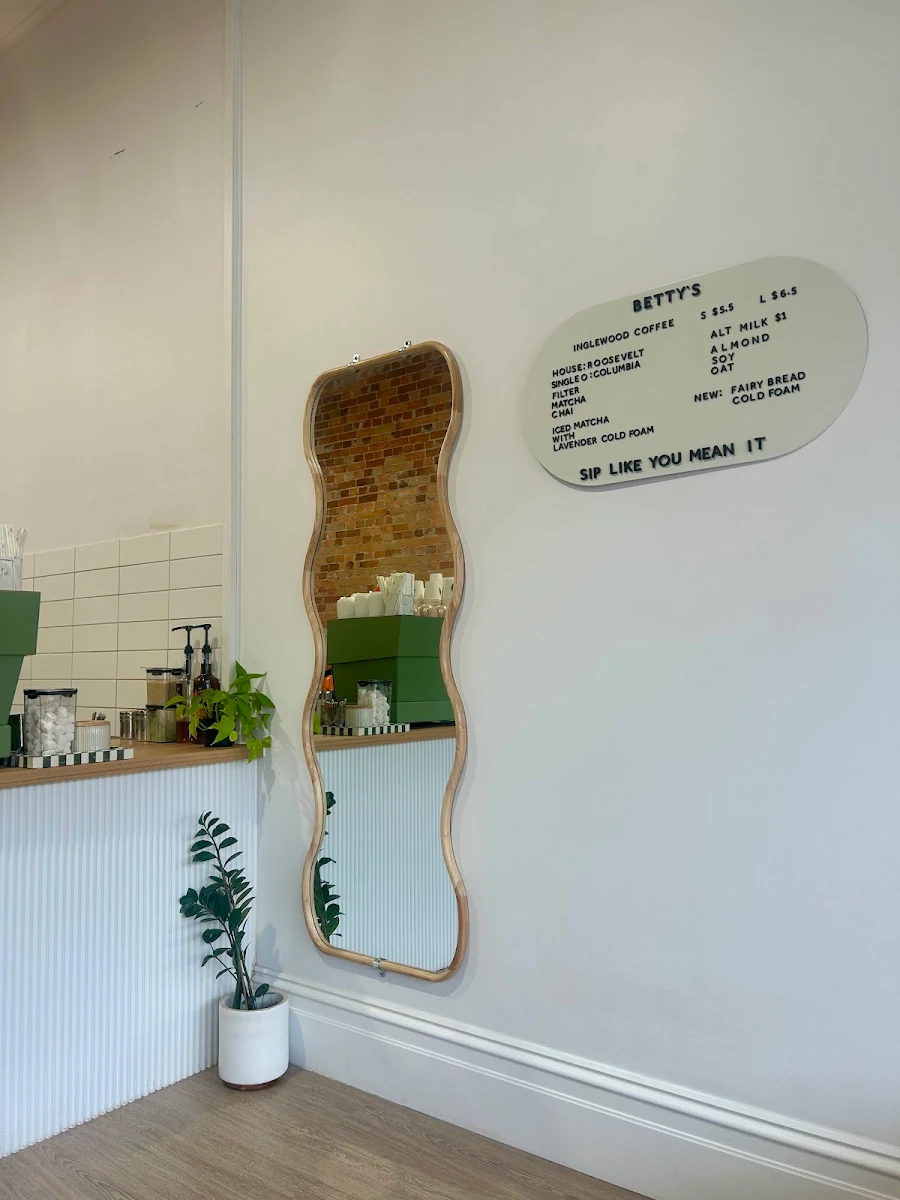 Menu, Betty’s Geelong