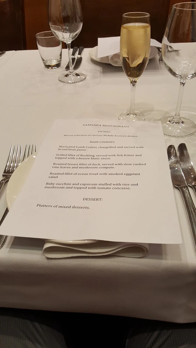 Menu, Samsara