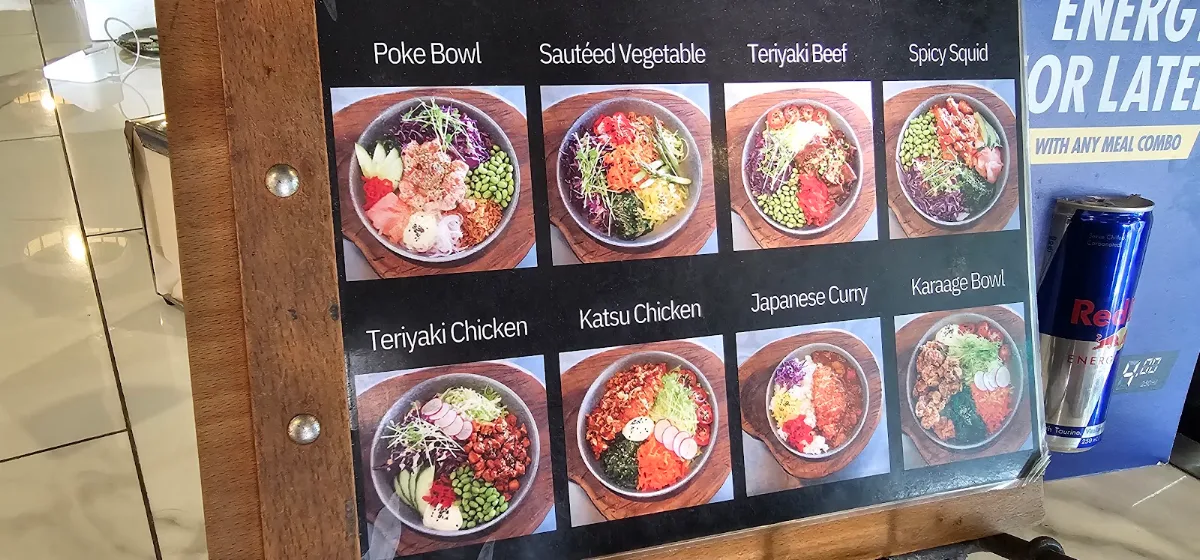 Menu, Okazu Sushi Bar