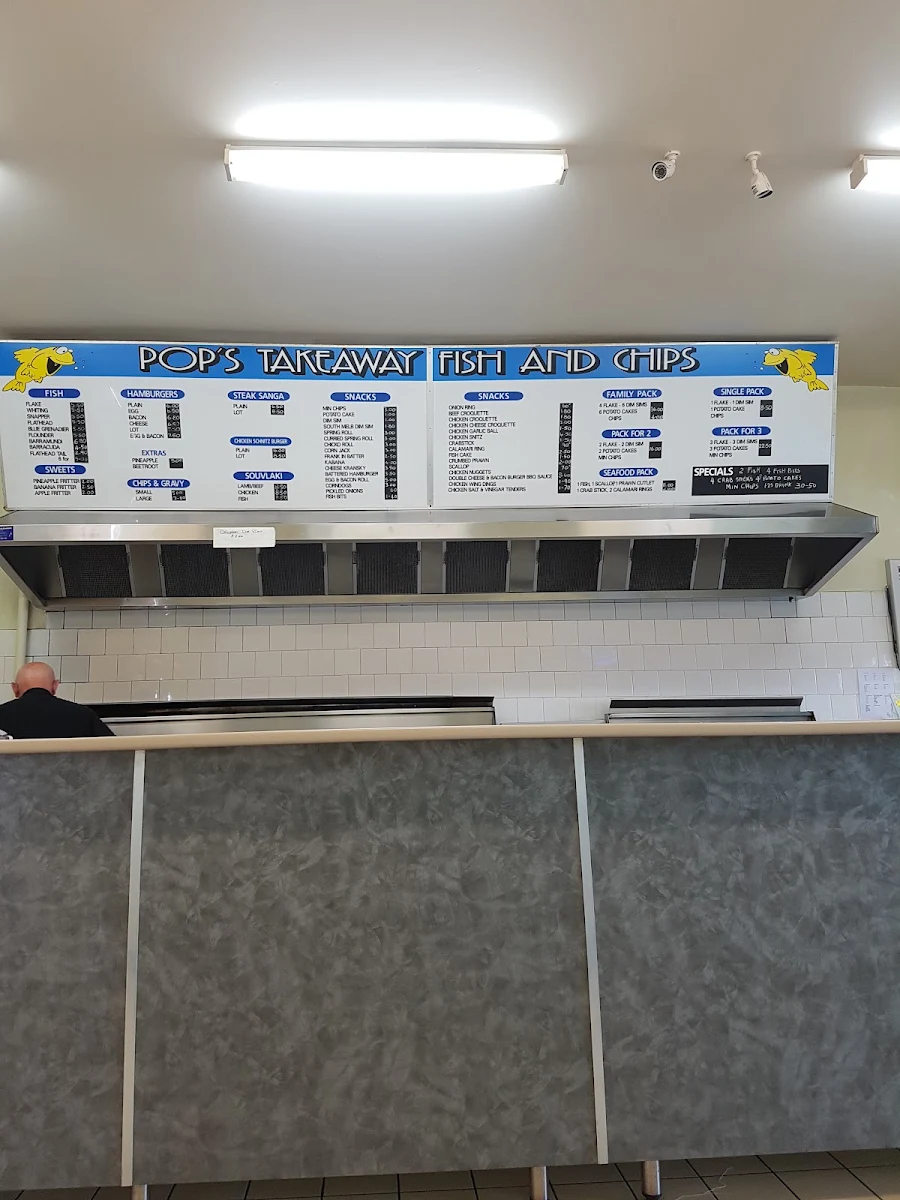 Menu, Pop’s Takeaway