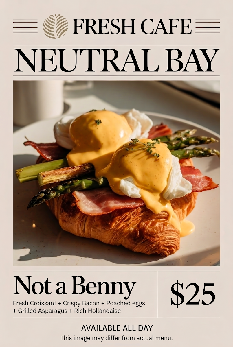 Menu, Fresh Cafe Neutral Bay