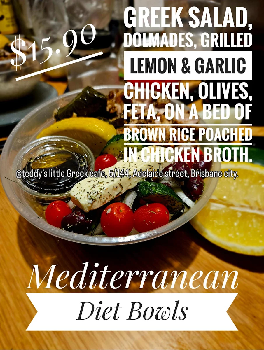 Menu, Teddy's Little Greek Cafe