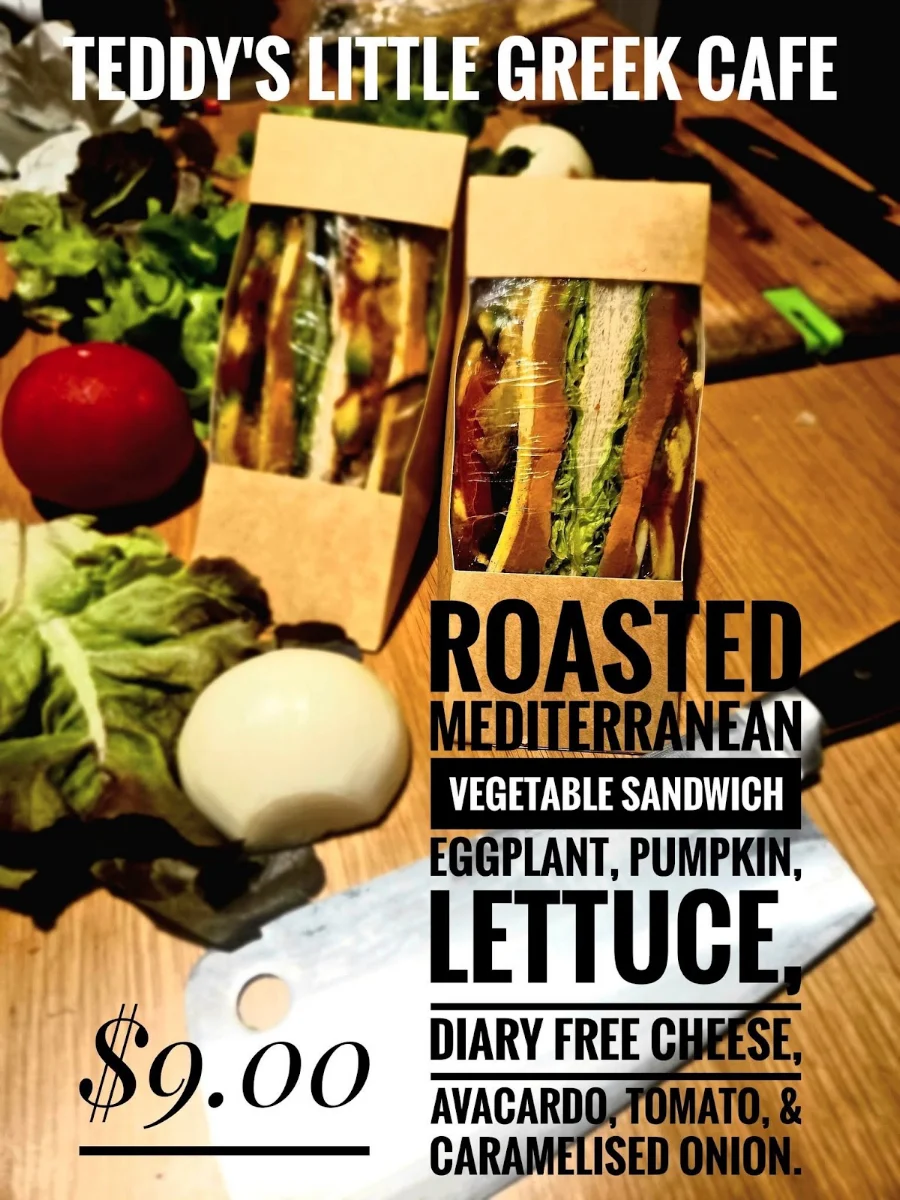 Menu, Teddy's Little Greek Cafe