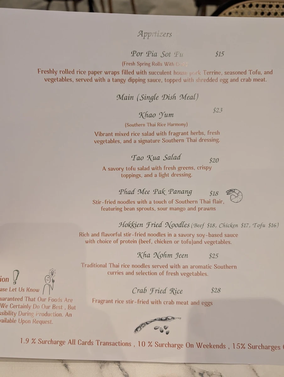 Menu, R.Harn