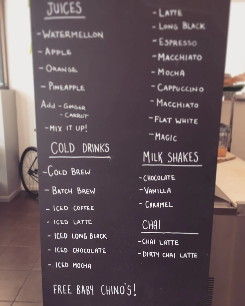 Menu, Envy Espresso