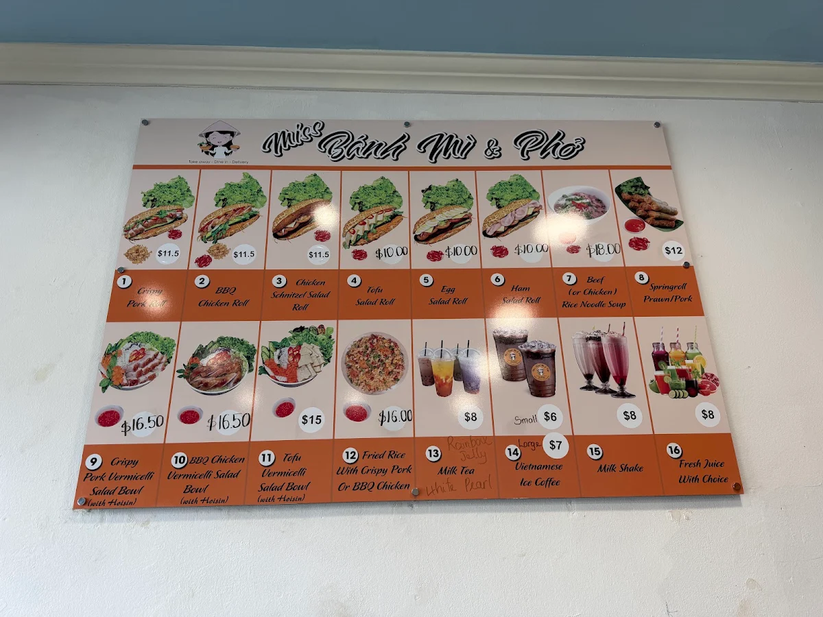 Menu, Miss Bánh Mì & Phở