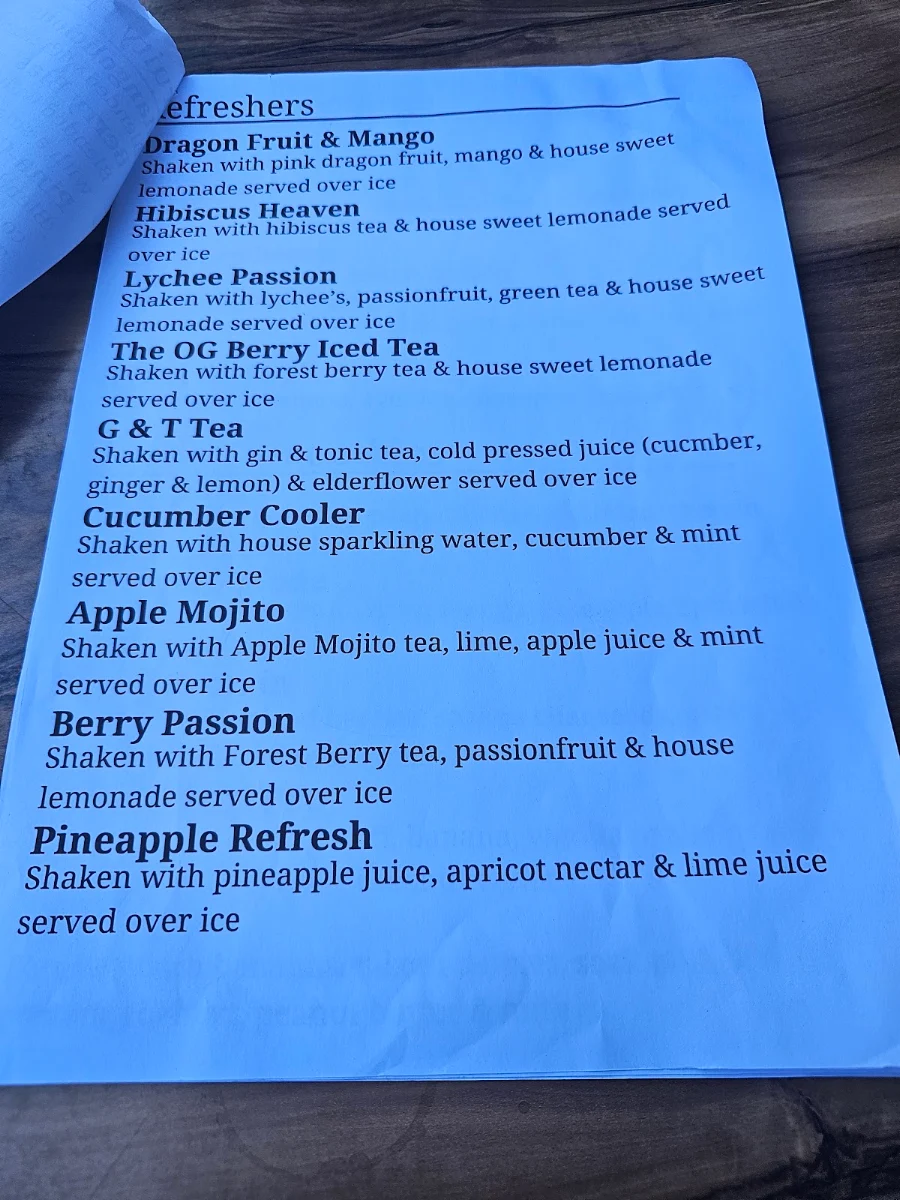 Menu, The Chemistry Of Coffee