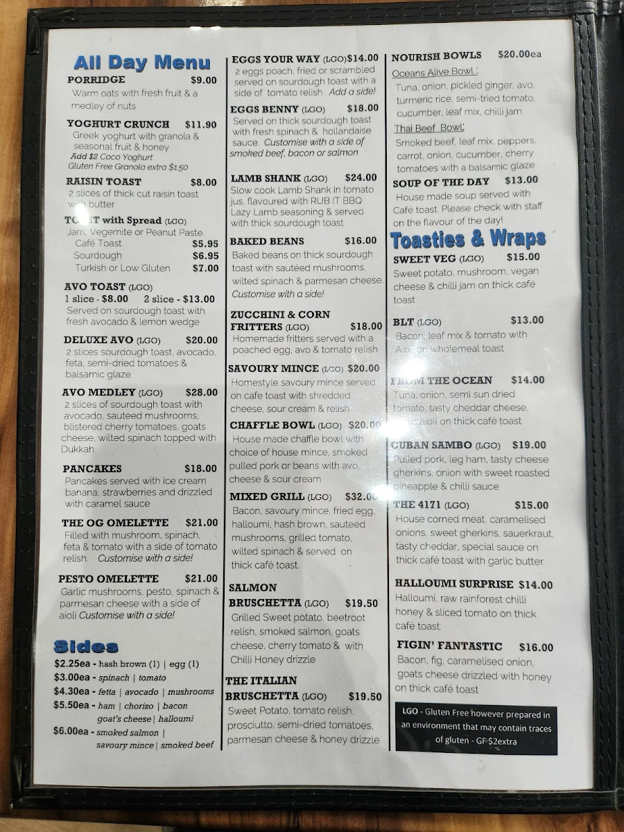 Menu, The Chemistry Of Coffee