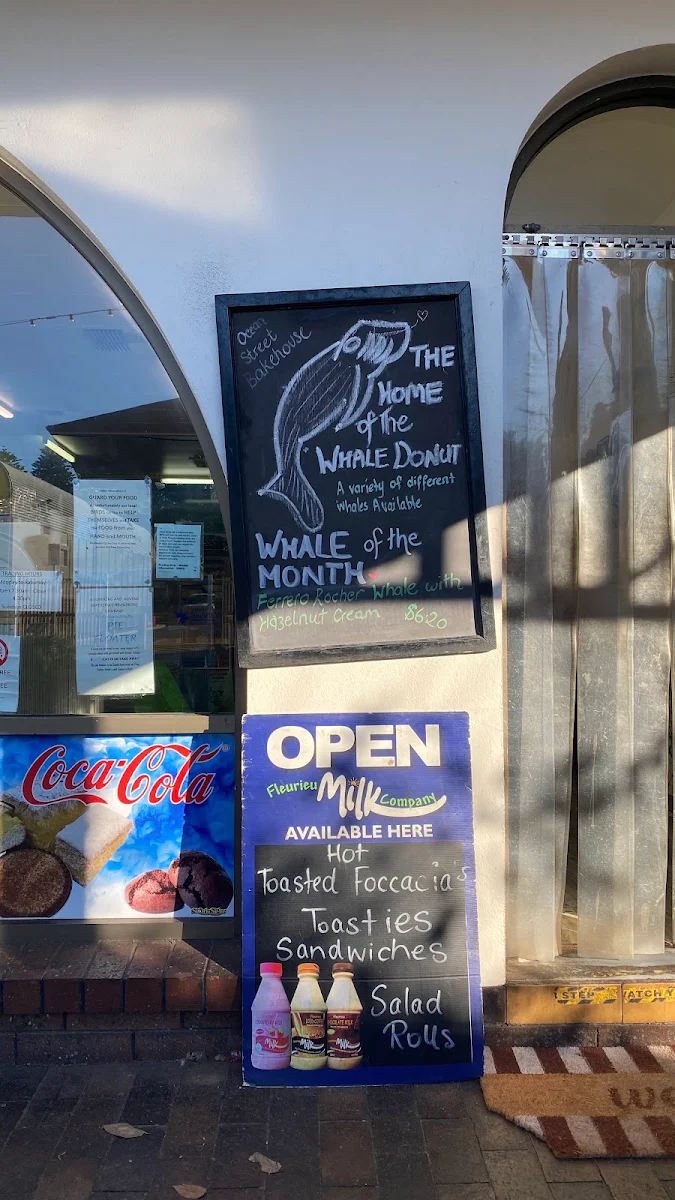 Menu, Ocean Street Bakehouse