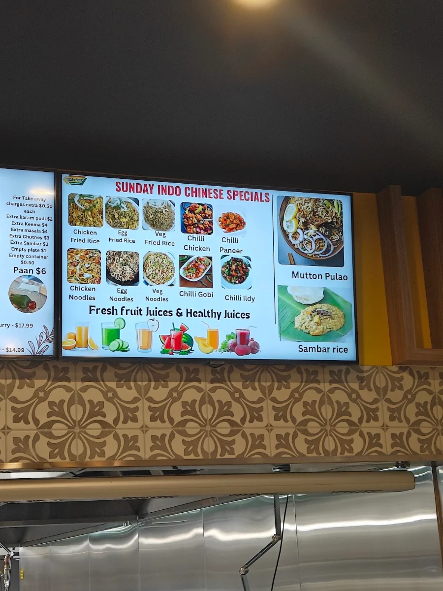 Menu, Chai N Dosa CBD Little Collins street