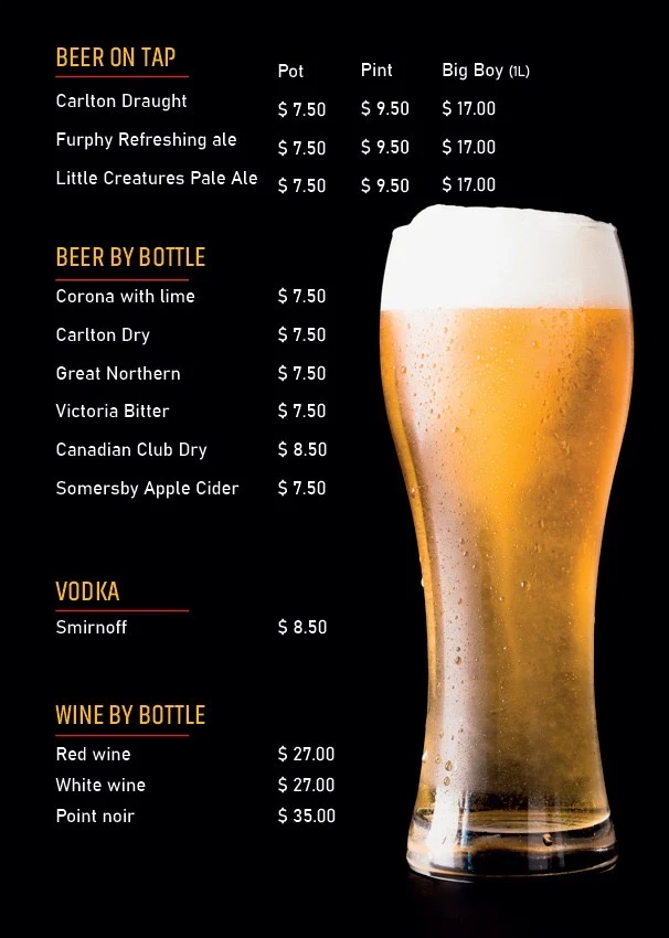 Menu, ML KEBAB HOUSE