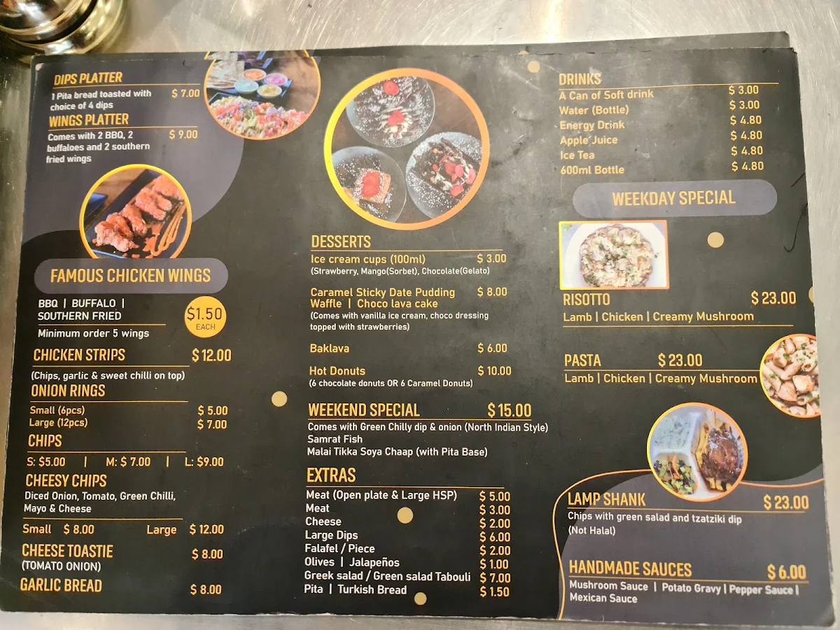 Menu, ML KEBAB HOUSE