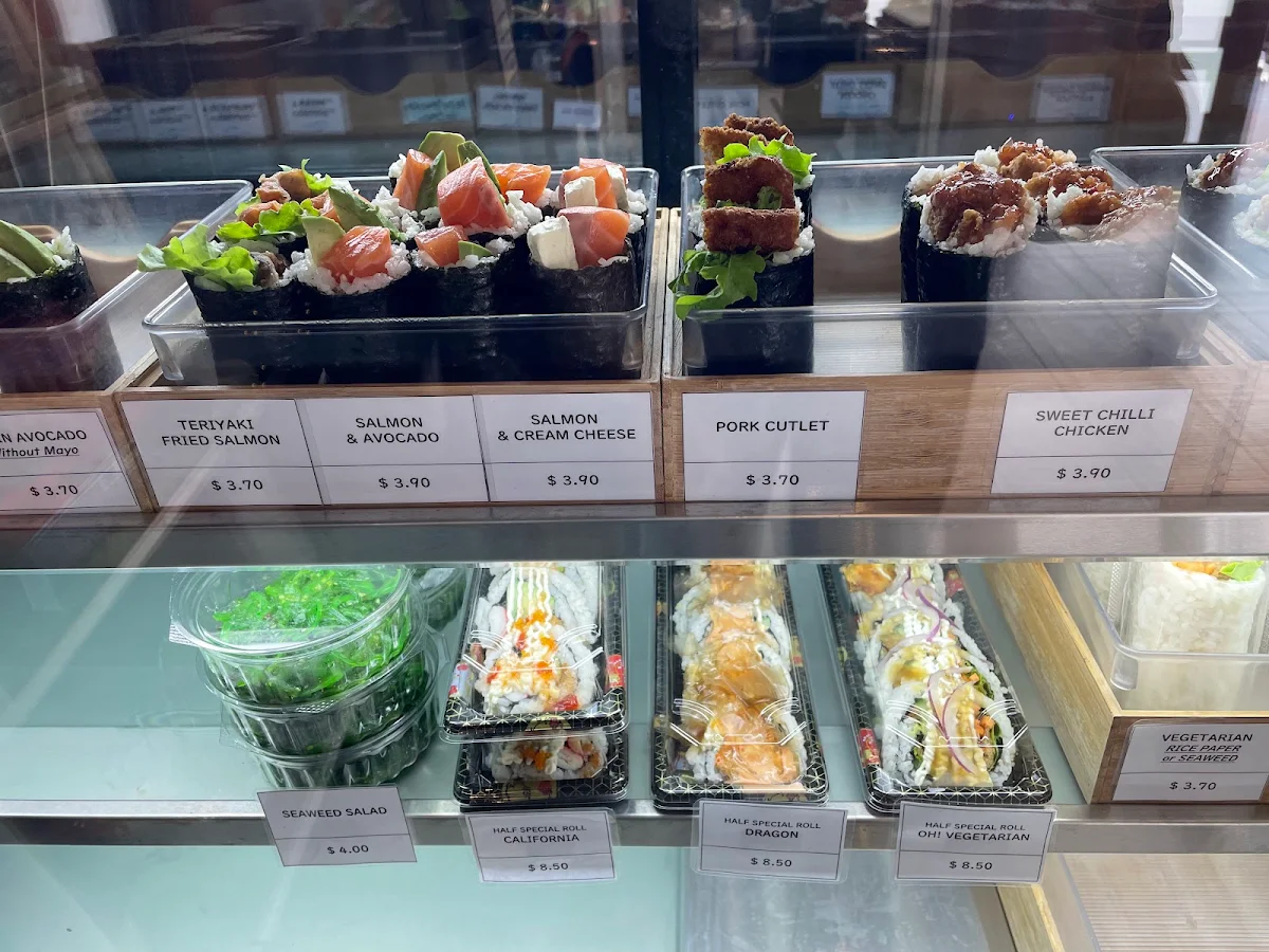 Menu, Oh Sushi