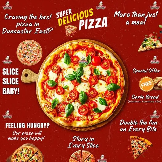 Menu, Smokin' Joe's Pizza & Grill - Doncaster East
