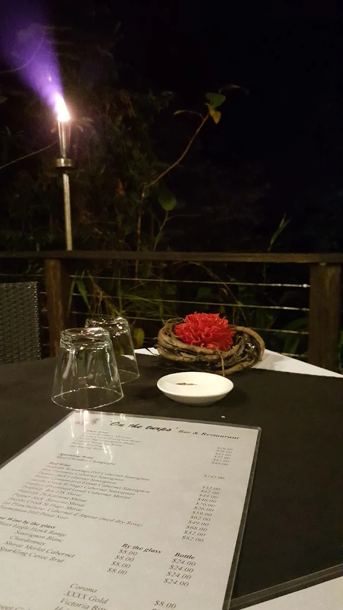Menu, On The Turps