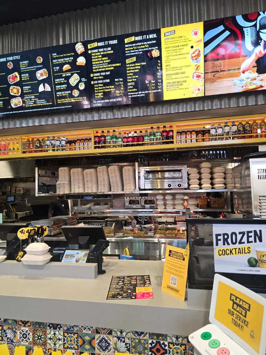 Menu, Guzman y Gomez - Hendon