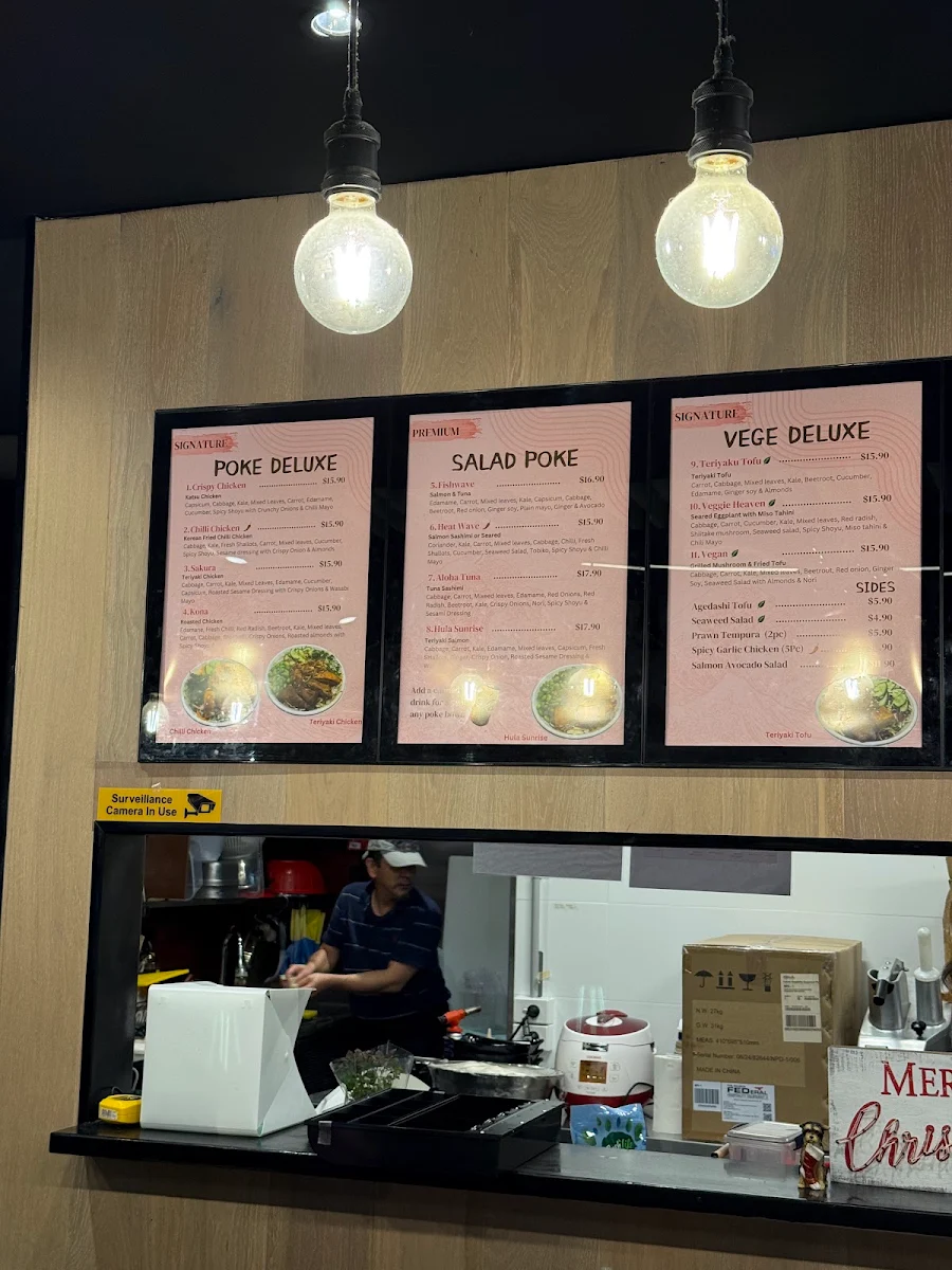 Menu, FISHWAVE OXFORD