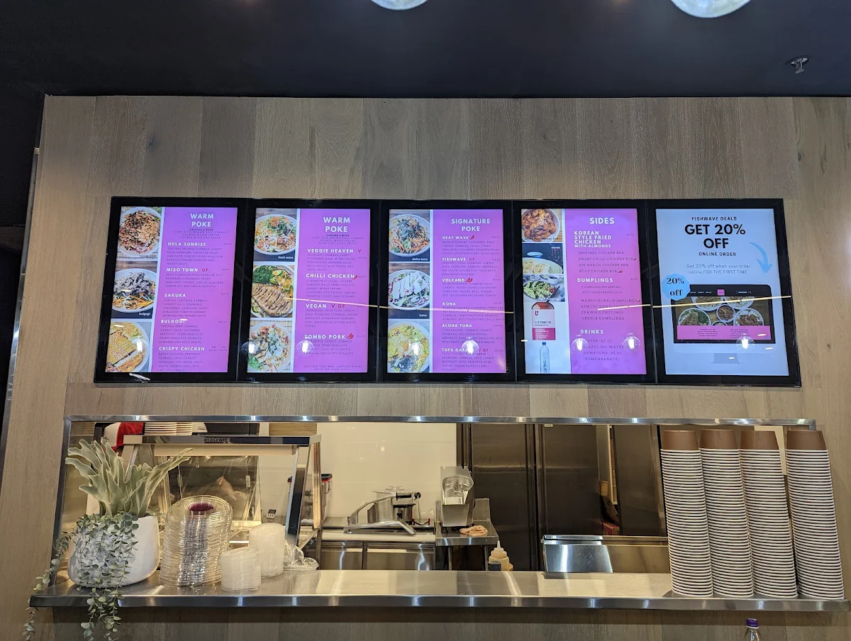Menu, FISHWAVE OXFORD