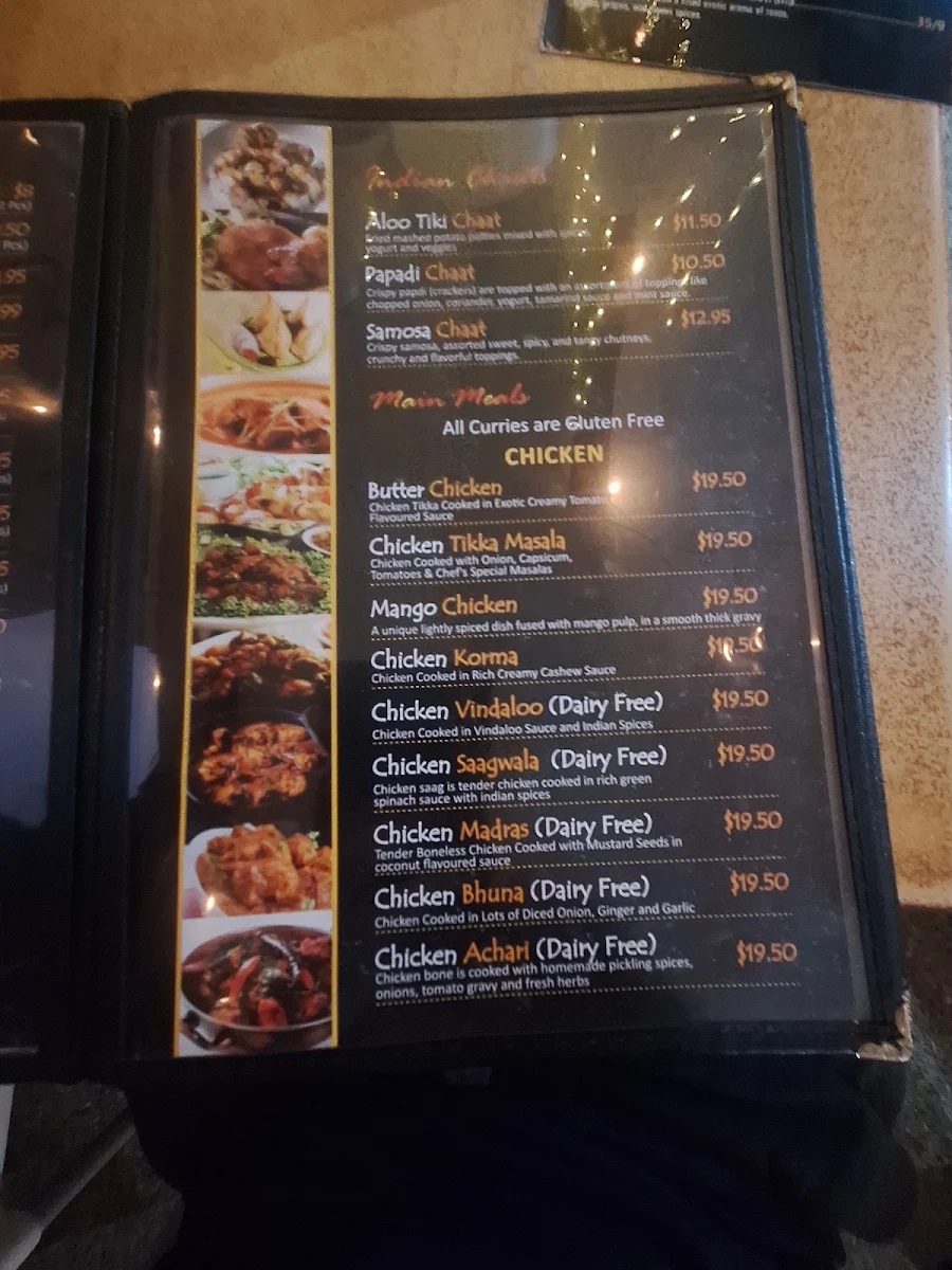 Menu, Curry Dhaba