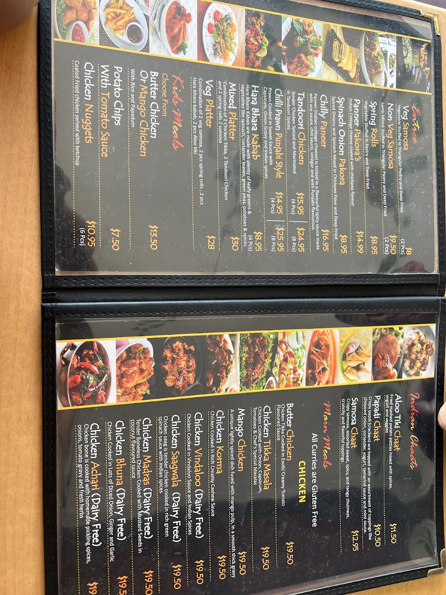 Menu, Curry Dhaba