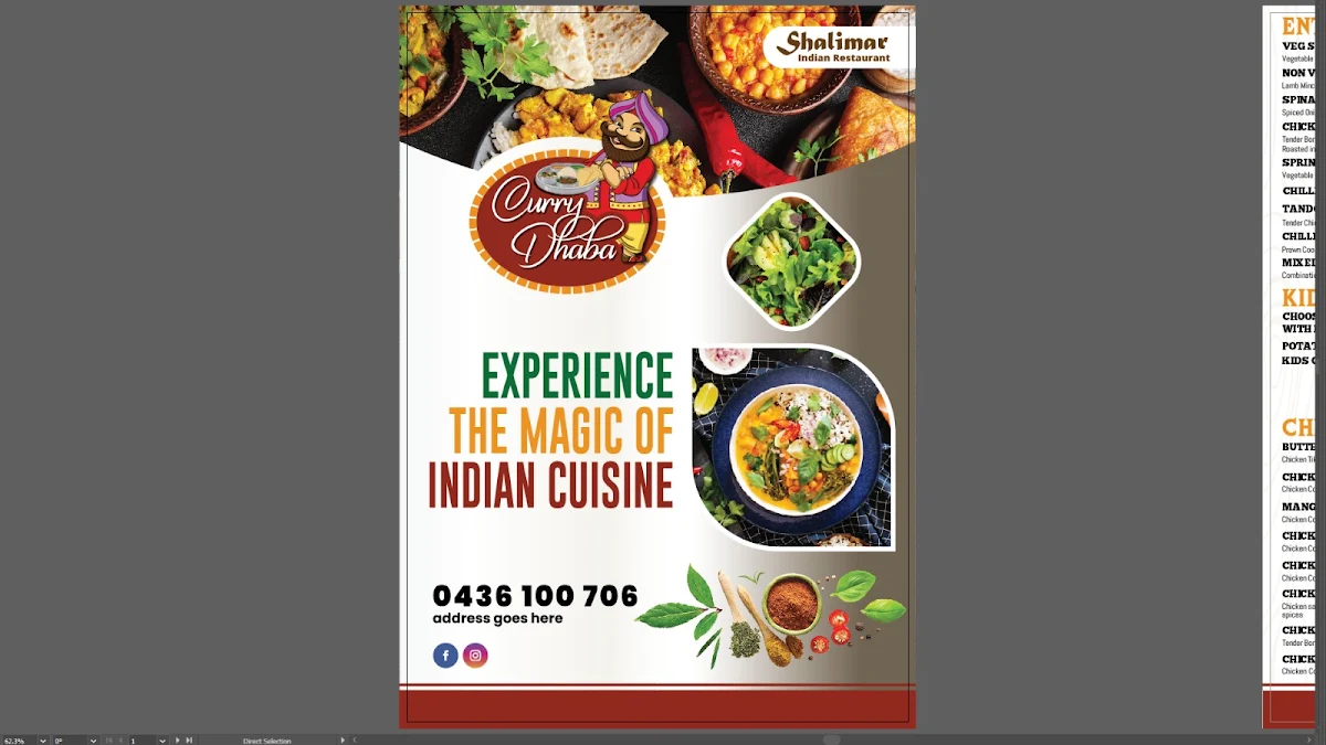 Menu, Curry Dhaba