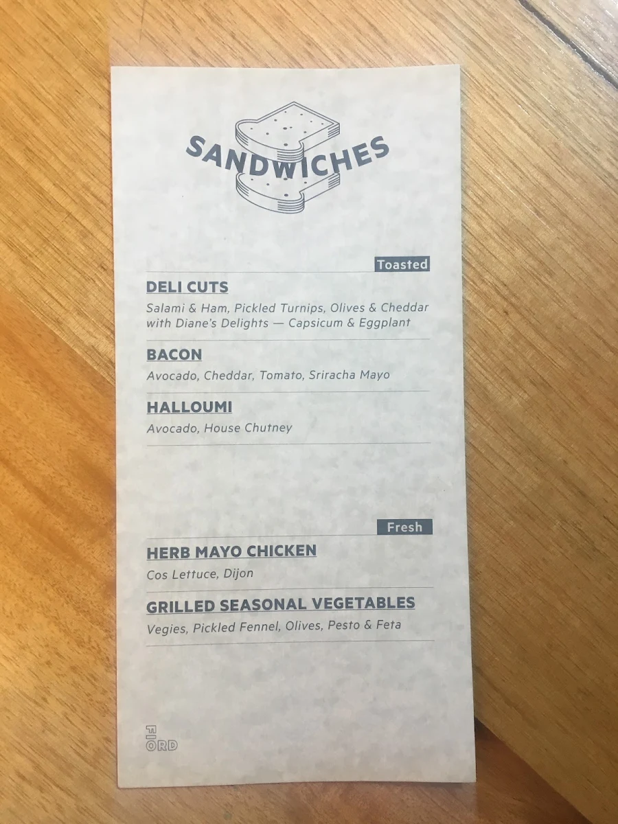 Menu, Fiord