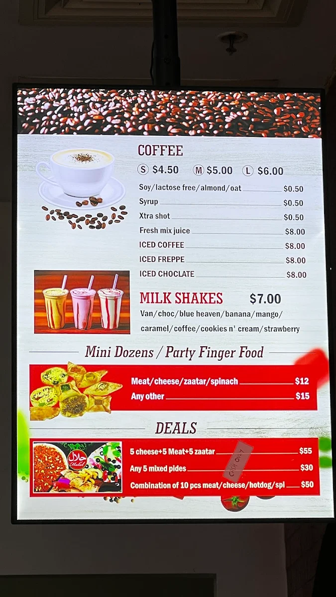 Menu, Rumaisa Pastry