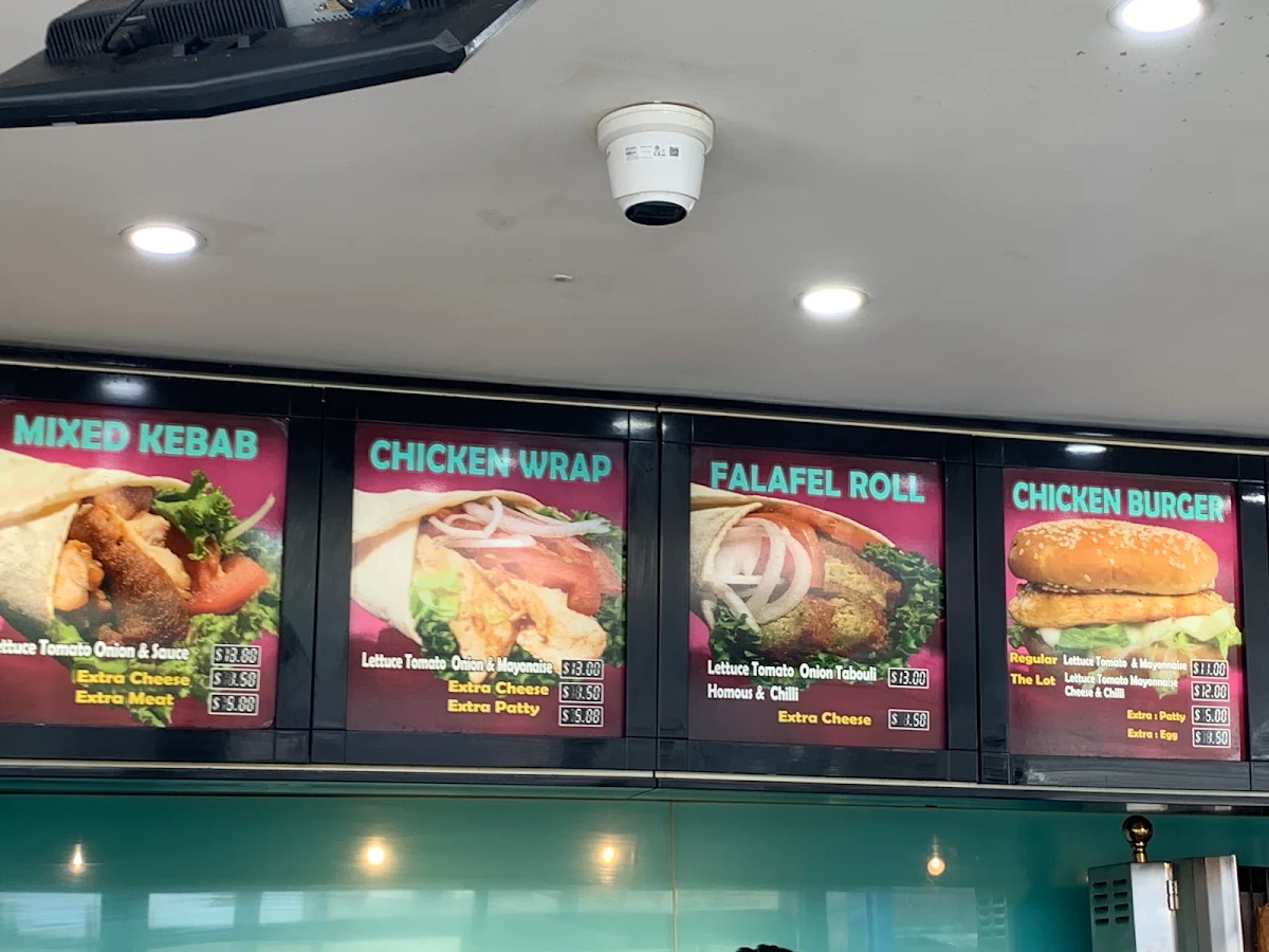 Menu, CK's Canterbury Kebabs & Burgers