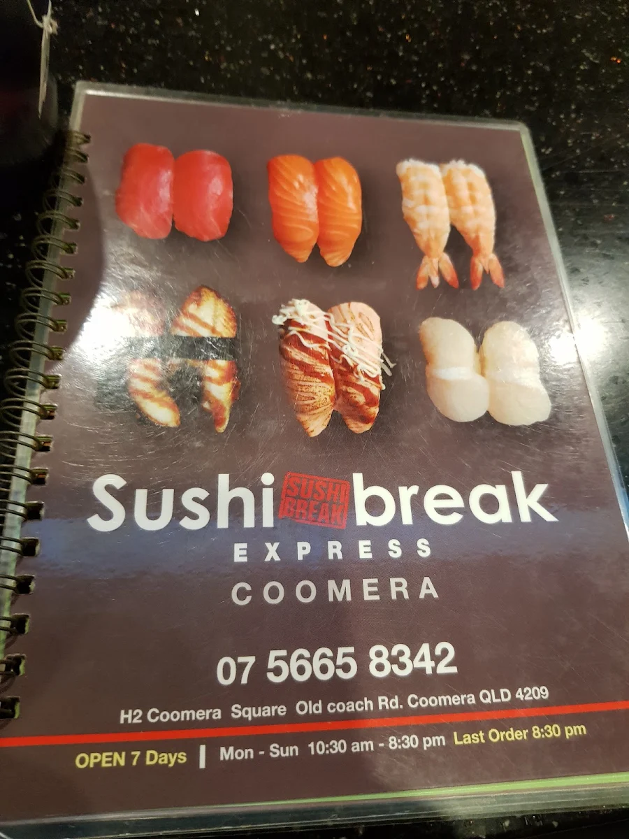 Menu, Sushi Break Express Restaurant