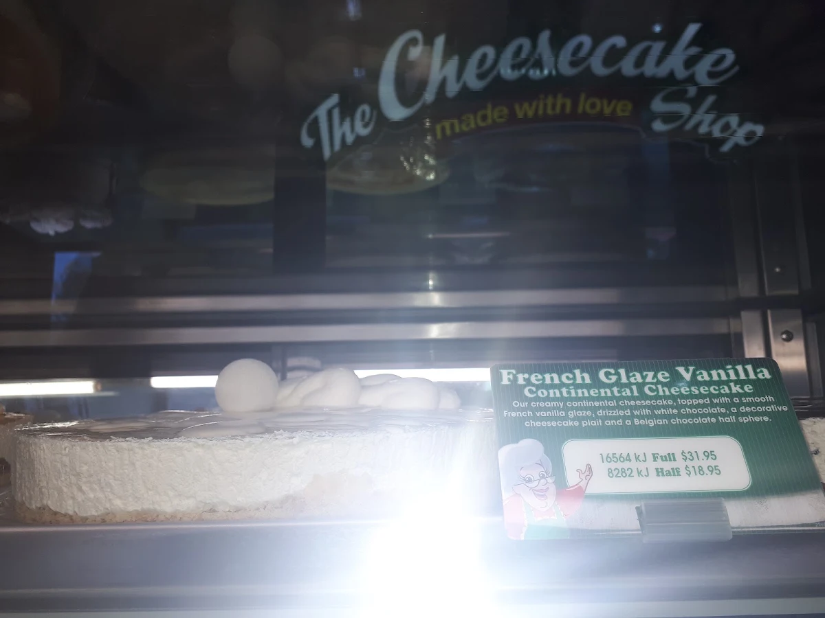 Menu, The Cheesecake Shop Belconnen (ACT)