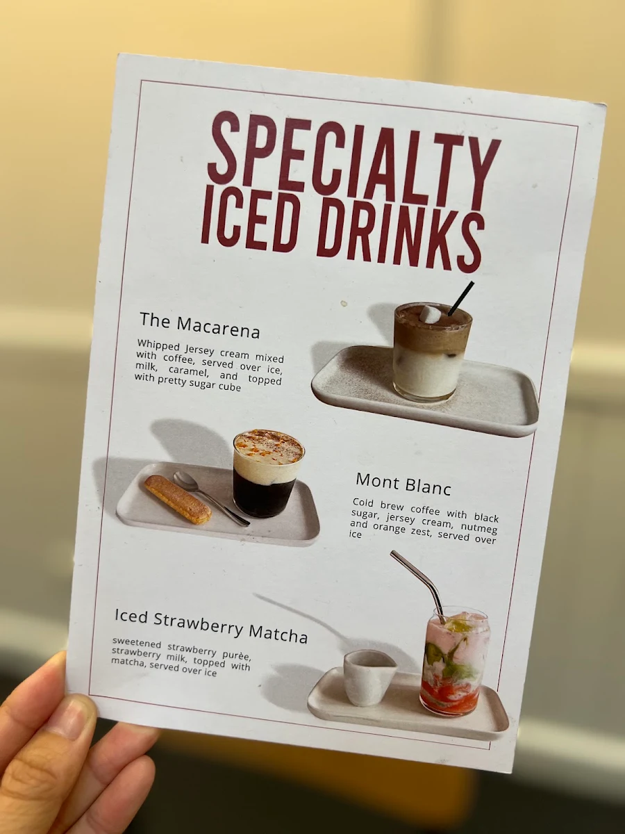 Menu, Quarter Two Cafe