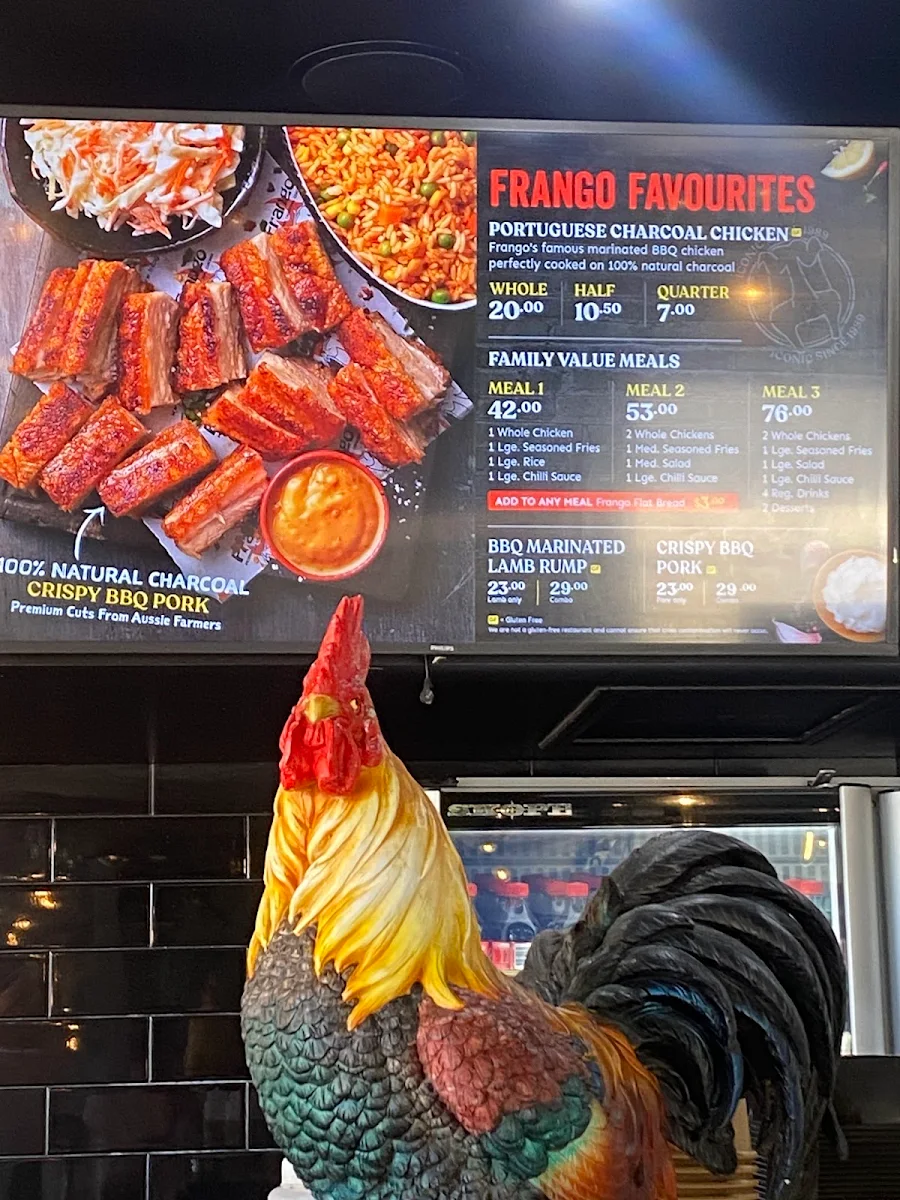 Menu, Frango Concord