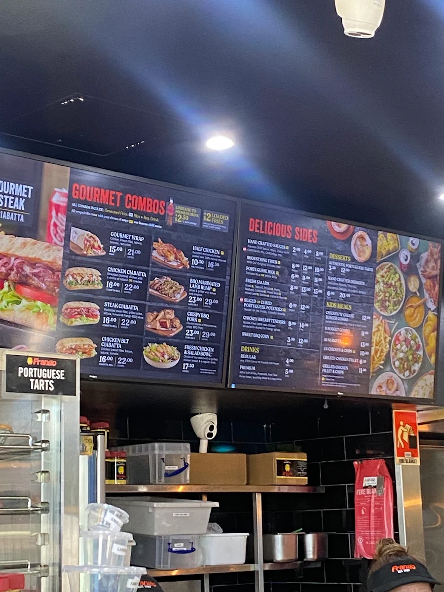 Menu, Frango Concord