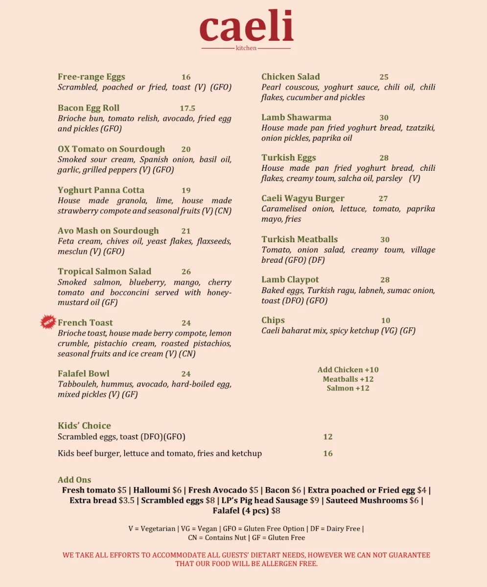 Menu photo 1