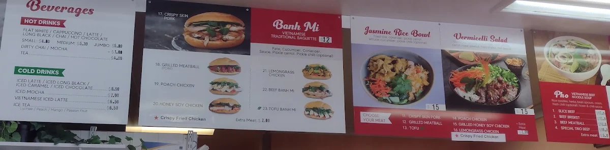 Menu, Banhmi 7 days