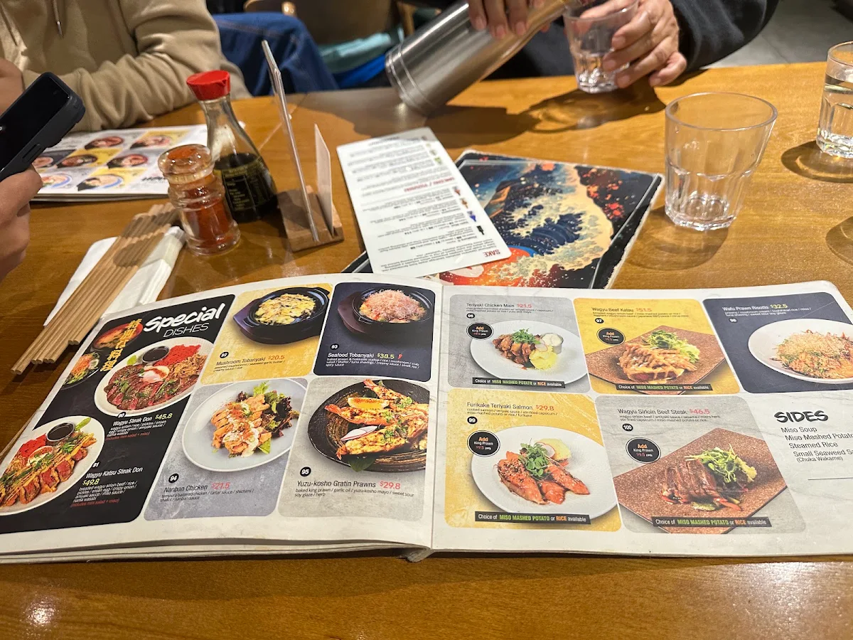 Menu, Mikazuki Parramatta