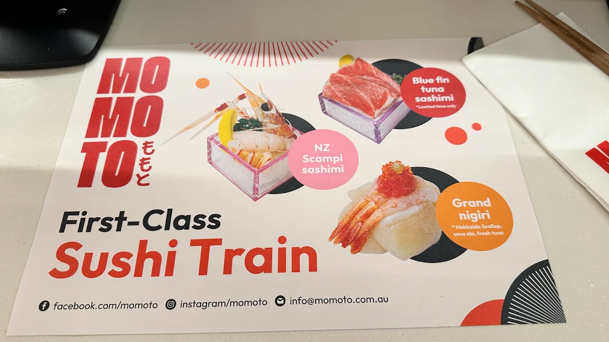 Menu, Momoto World Square
