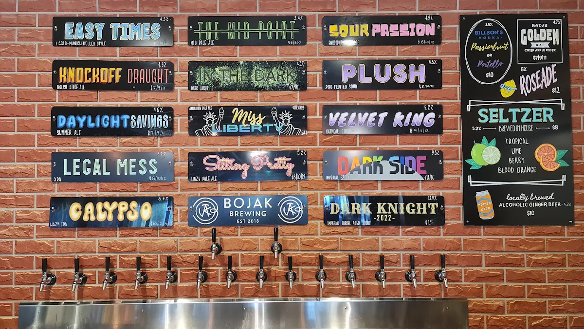 Menu, BoJaK Brewing