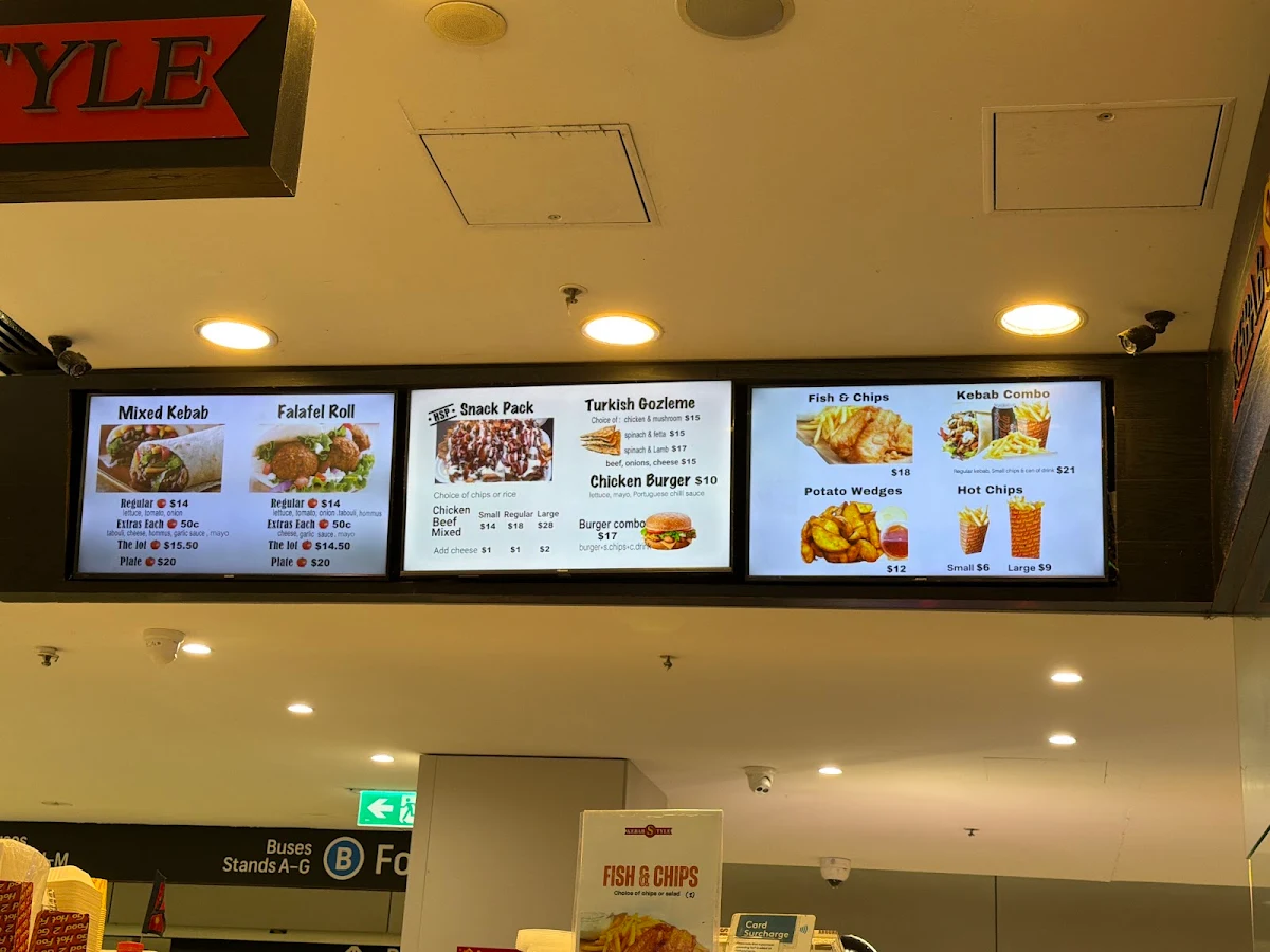 Menu, Kebab Style
