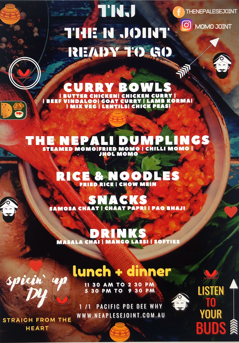 Menu, THE NEPALESE JOINT