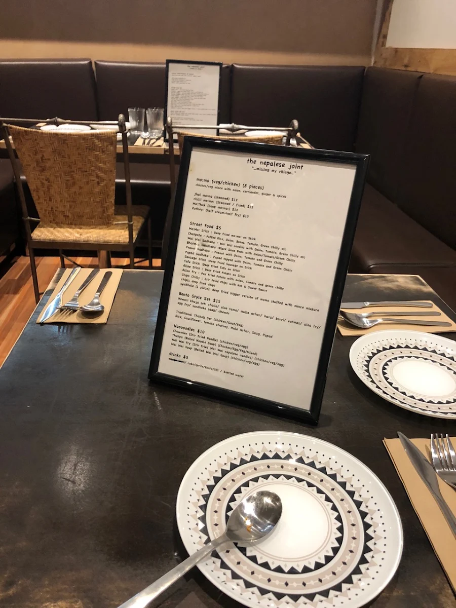Menu, THE NEPALESE JOINT