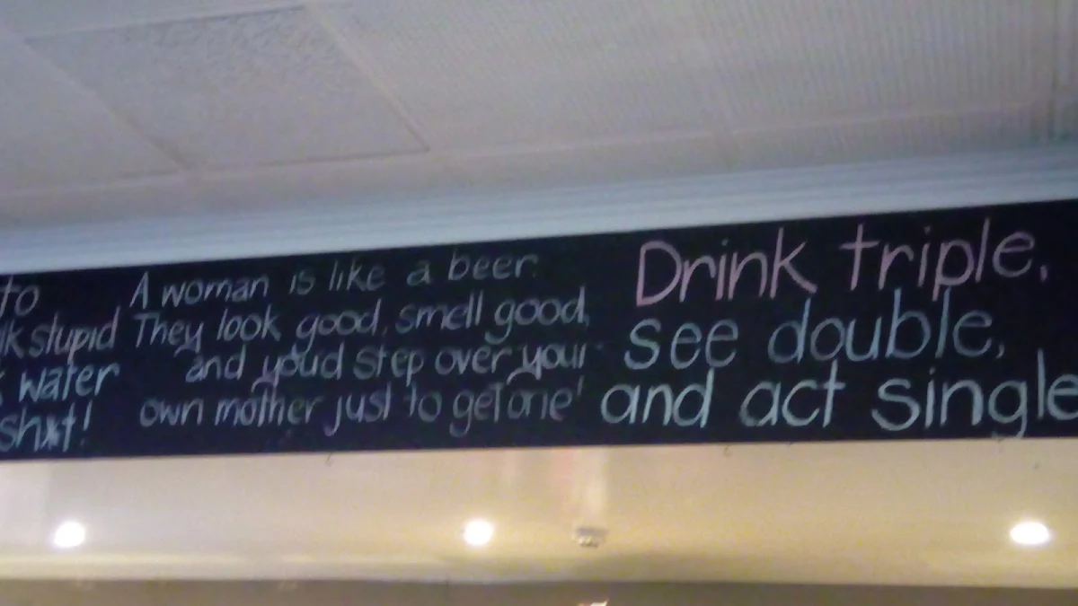 Menu, Rose & Crown Hotel
