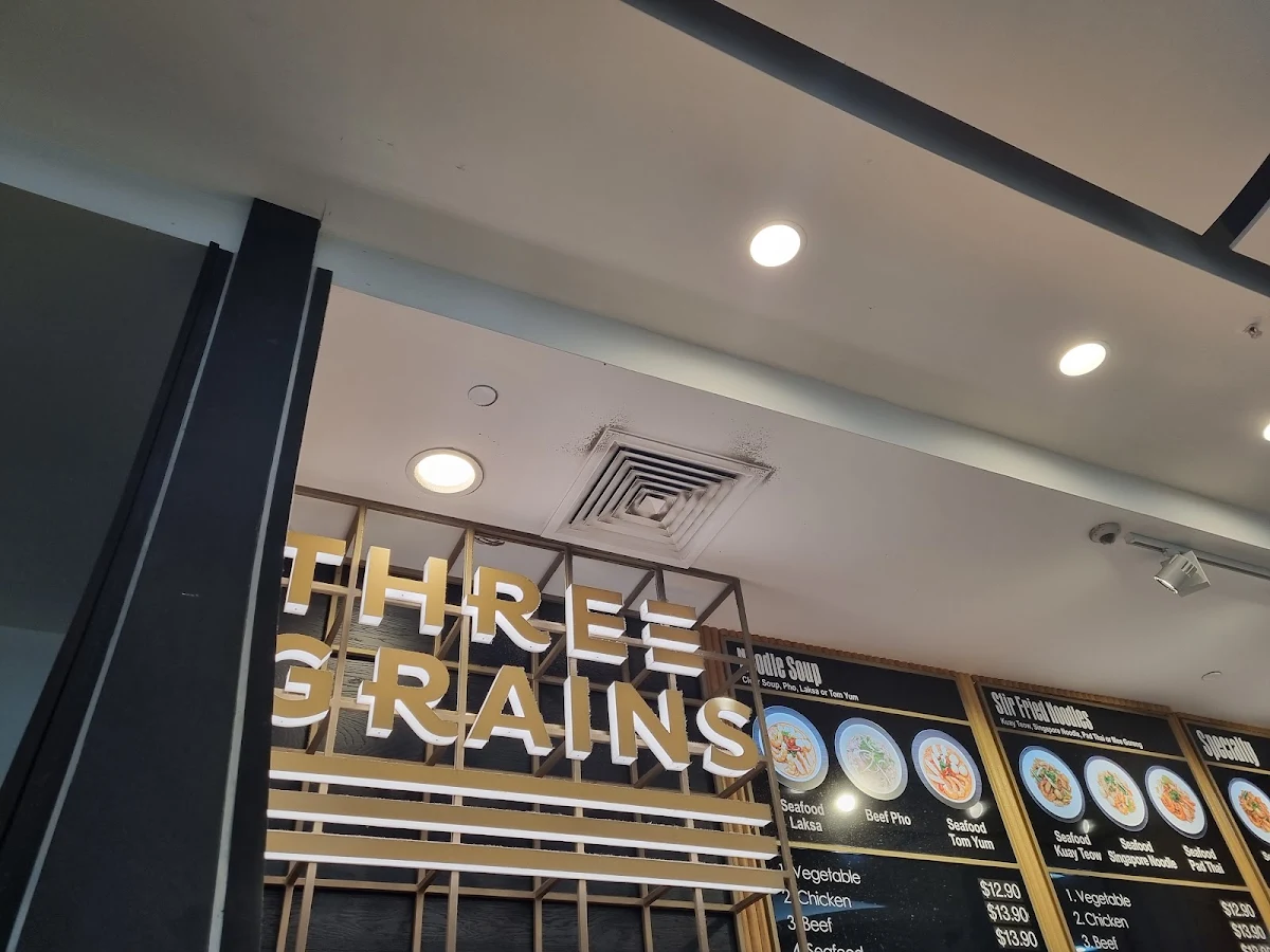 Menu, Three Grains