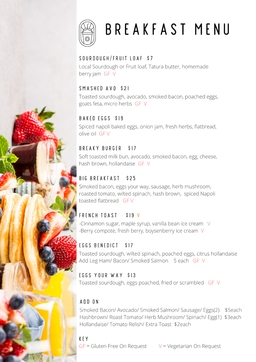 Menu, Waterside Pizza Pasta & Grill