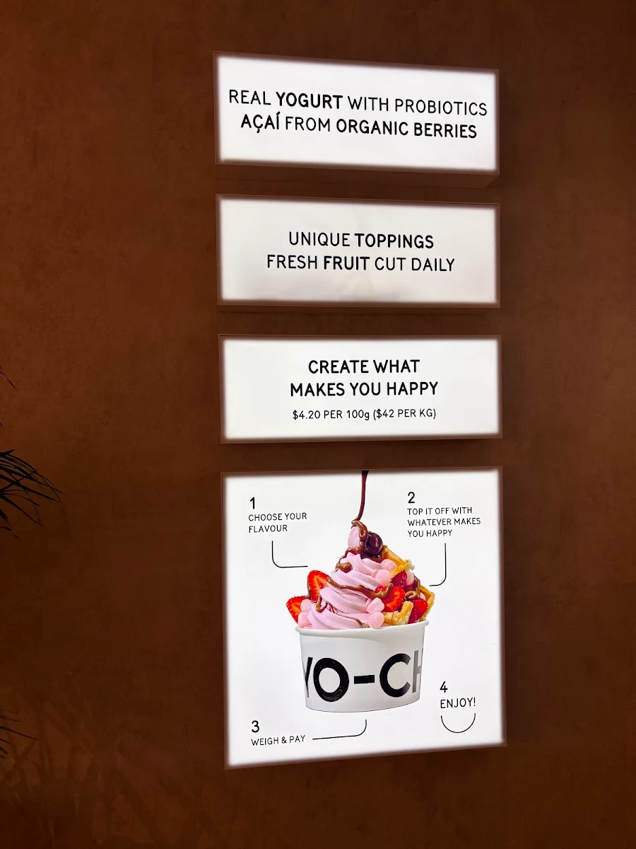 Menu, Yo-Chi